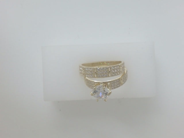 10k Yellow Gold Woman's Wedding Ring 3.8g