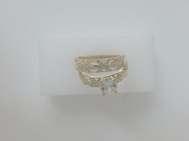 10k Yellow Gold Woman's Wedding Ring 3.6g