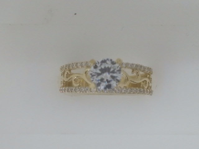 10k Yellow Gold Woman's Wedding Ring 3.2g