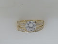 10k Yellow Gold Woman's Wedding Ring Set 4.3g