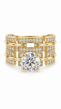 10 KT ANILLOS DE COMPROMISO DE MUJER