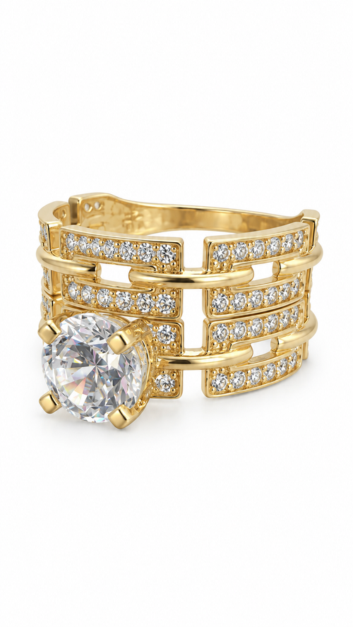 10 KT ANILLOS DE COMPROMISO DE MUJER