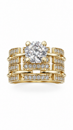 10 KT ANILLOS DE COMPROMISO DE MUJER