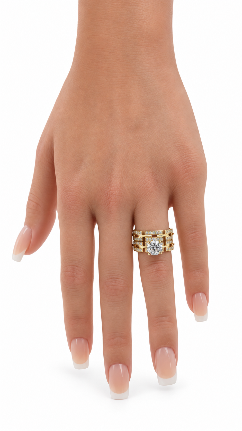 10 KT ANILLOS DE COMPROMISO DE MUJER
