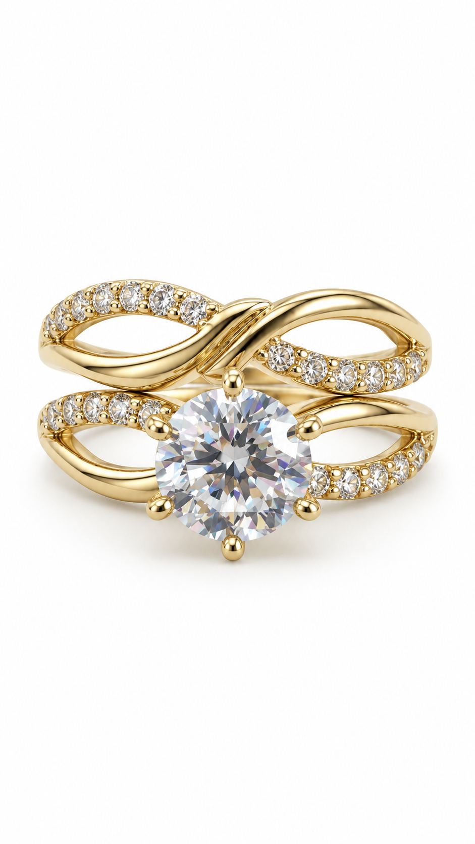 10 KT ANILLOS DE COMPROMISO DE MUJER