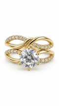 10 KT ANILLOS DE COMPROMISO DE MUJER