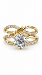10 KT ANILLOS DE COMPROMISO DE MUJER