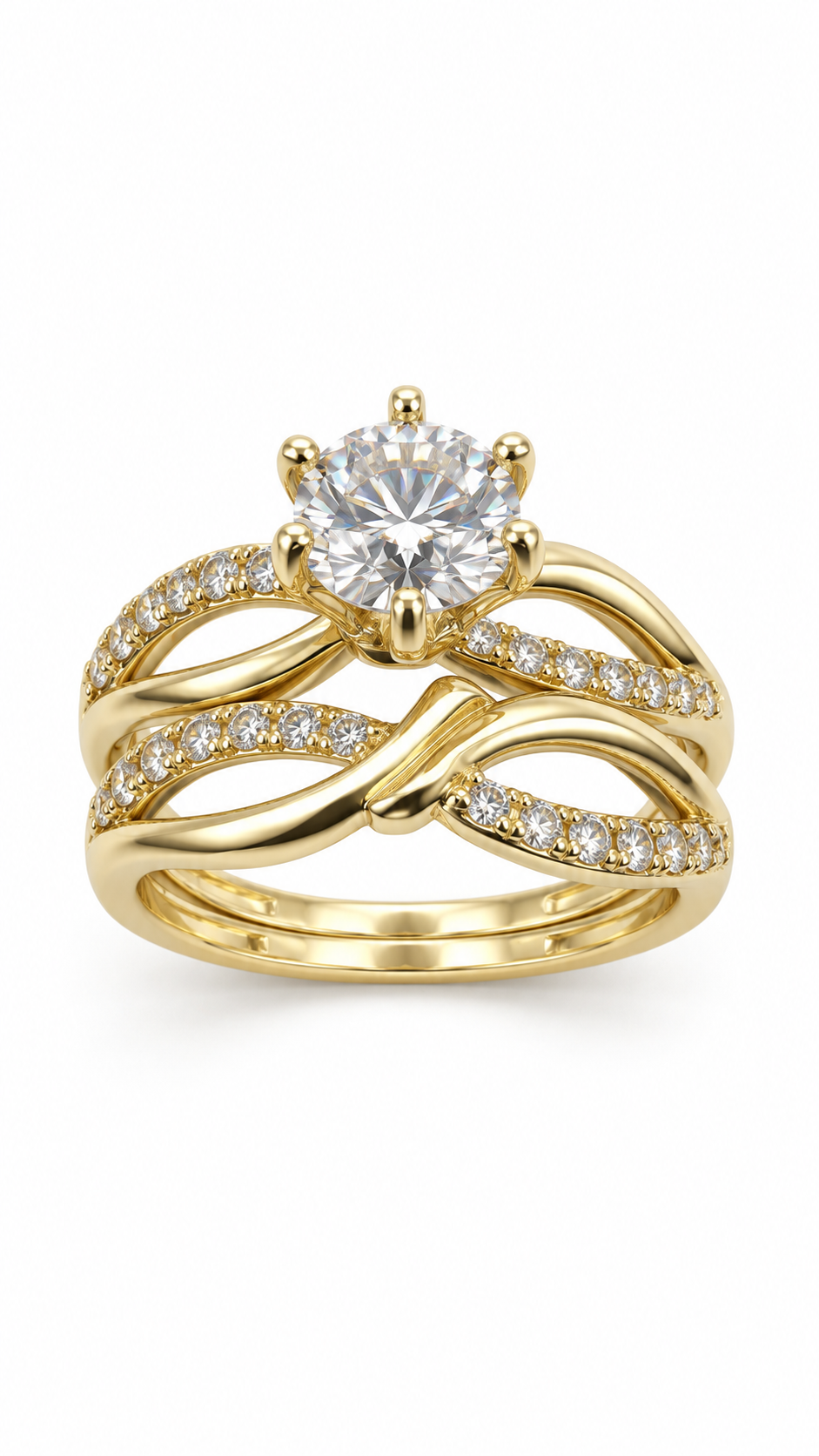 10 KT ANILLOS DE COMPROMISO DE MUJER