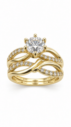 10 KT ANILLOS DE COMPROMISO DE MUJER