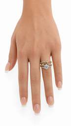 10 KT ANILLOS DE COMPROMISO DE MUJER