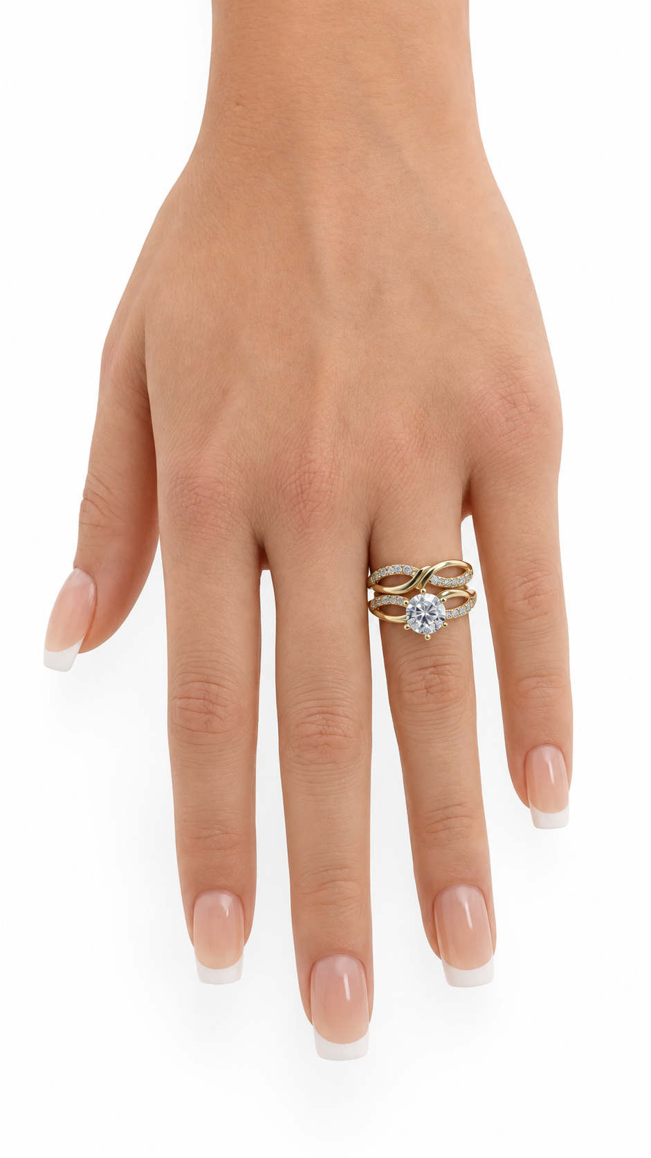 10 KT ANILLOS DE COMPROMISO DE MUJER