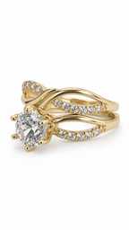 10 KT ANILLOS DE COMPROMISO DE MUJER