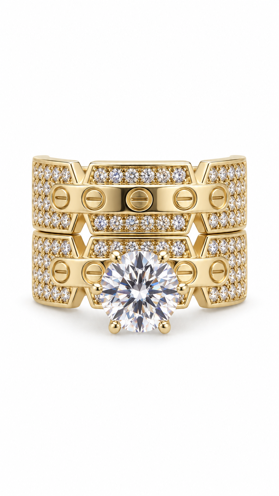10 KT ANILLOS DE COMPROMISO DE MUJER