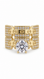 10 KT ANILLOS DE COMPROMISO DE MUJER