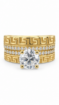 10 KT ANILLOS DE COMPROMISO DE MUJER
