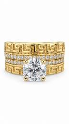 10 KT ANILLOS DE COMPROMISO DE MUJER