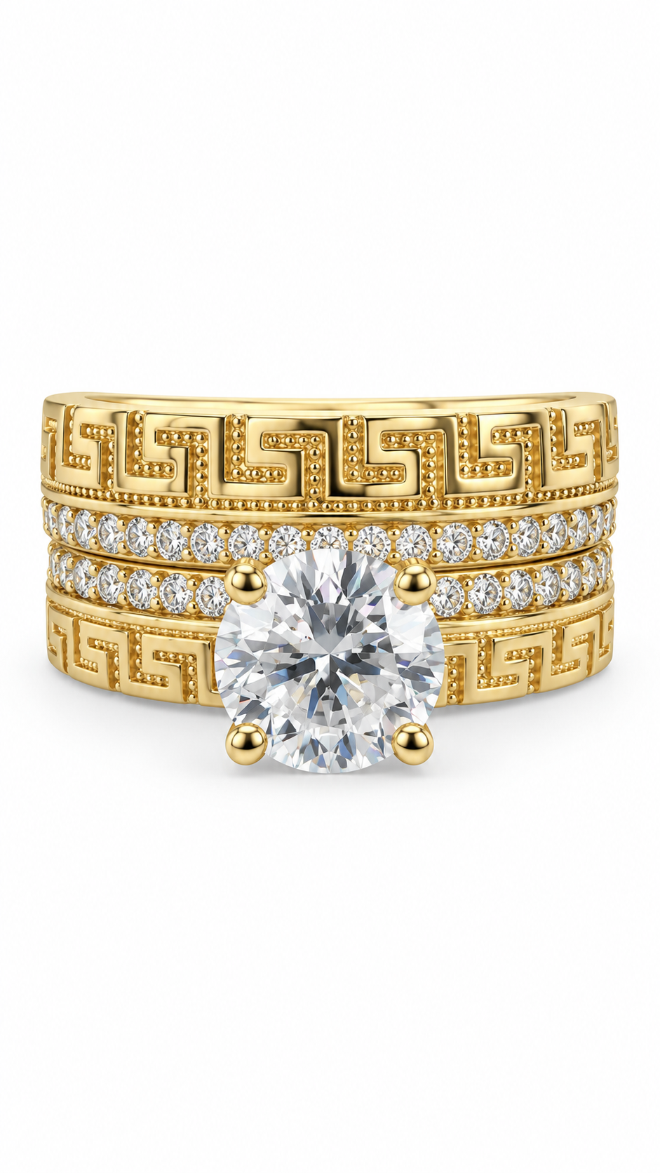 10 KT ANILLOS DE COMPROMISO DE MUJER