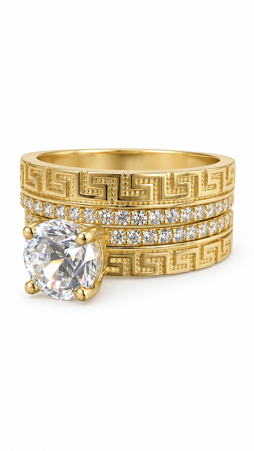 10 KT ANILLOS DE COMPROMISO DE MUJER