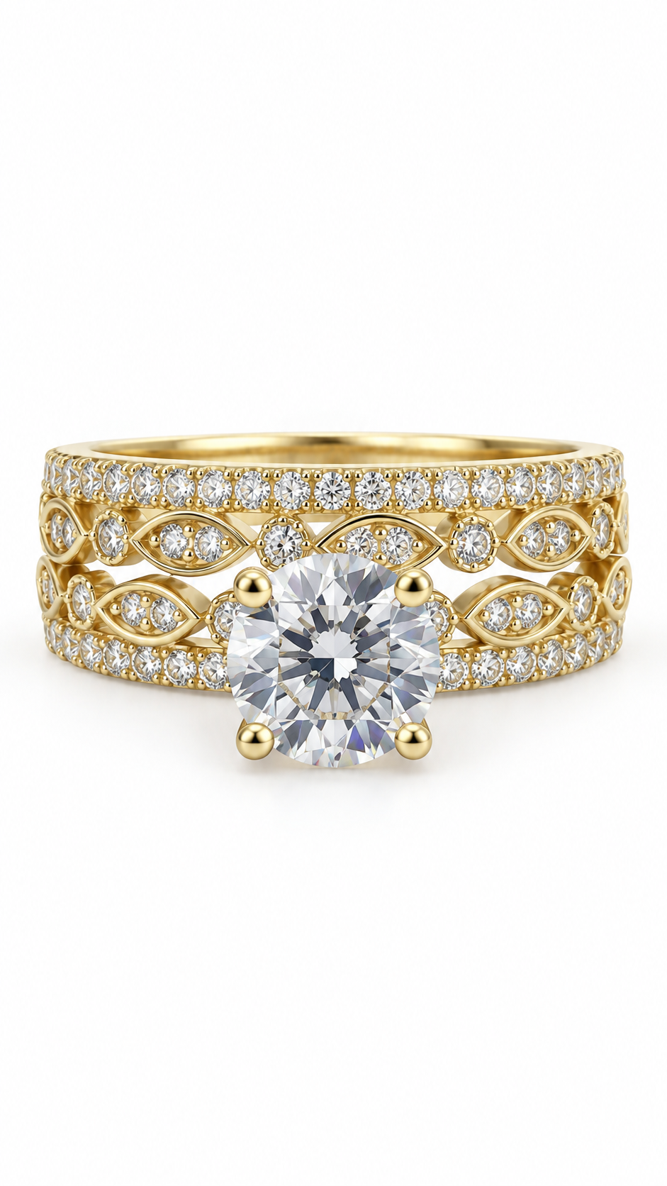 10 KT ANILLOS DE COMPROMISO DE MUJER