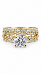 10 KT ANILLOS DE COMPROMISO DE MUJER