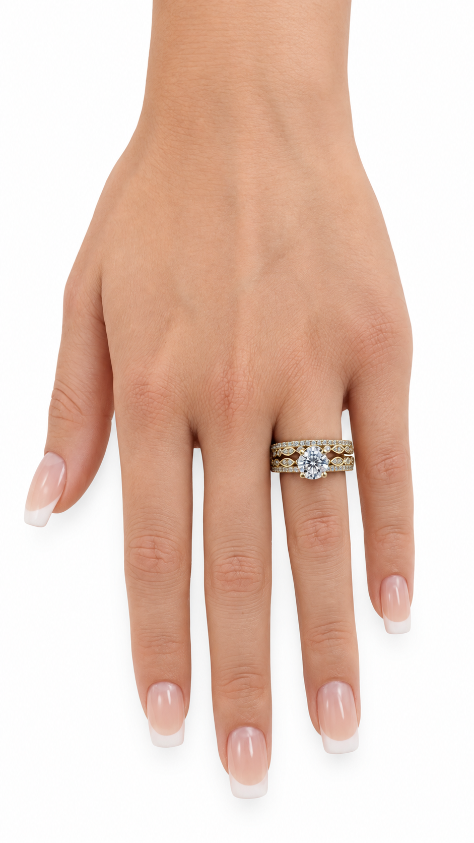 10 KT ANILLOS DE COMPROMISO DE MUJER