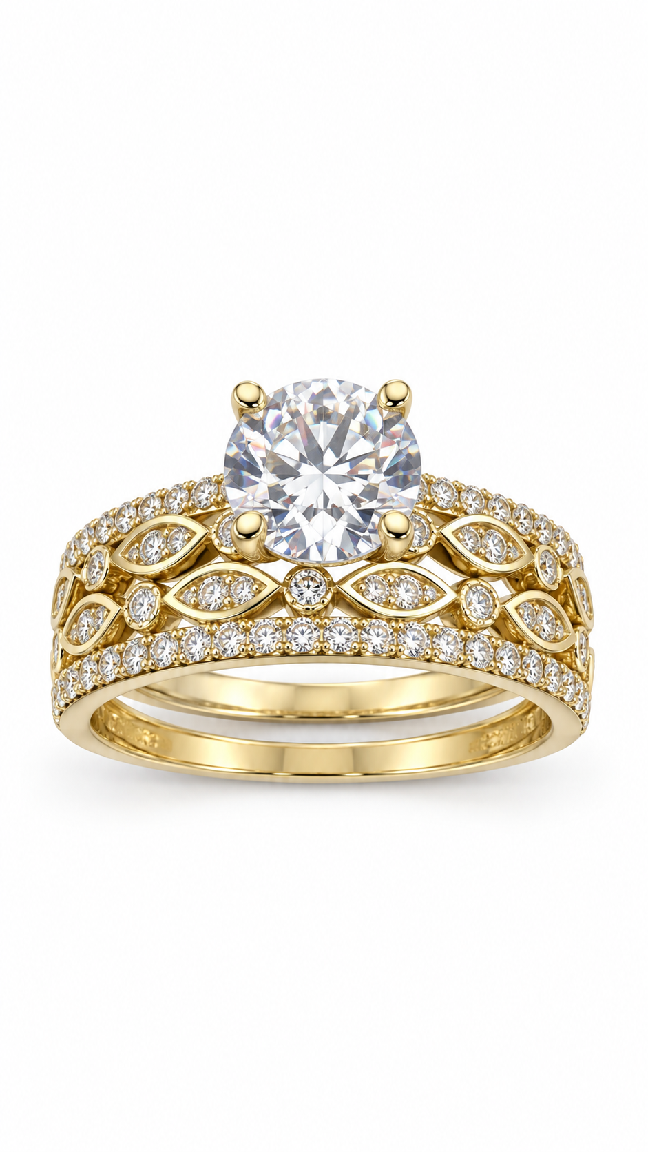 10 KT ANILLOS DE COMPROMISO DE MUJER