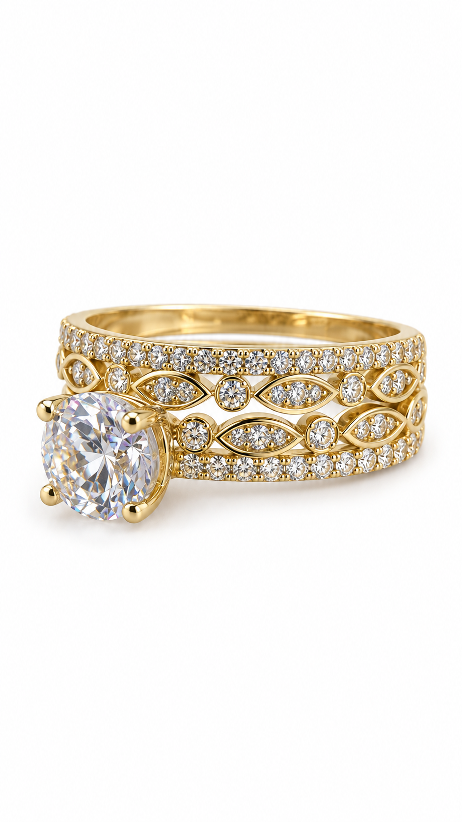 10 KT ANILLOS DE COMPROMISO DE MUJER