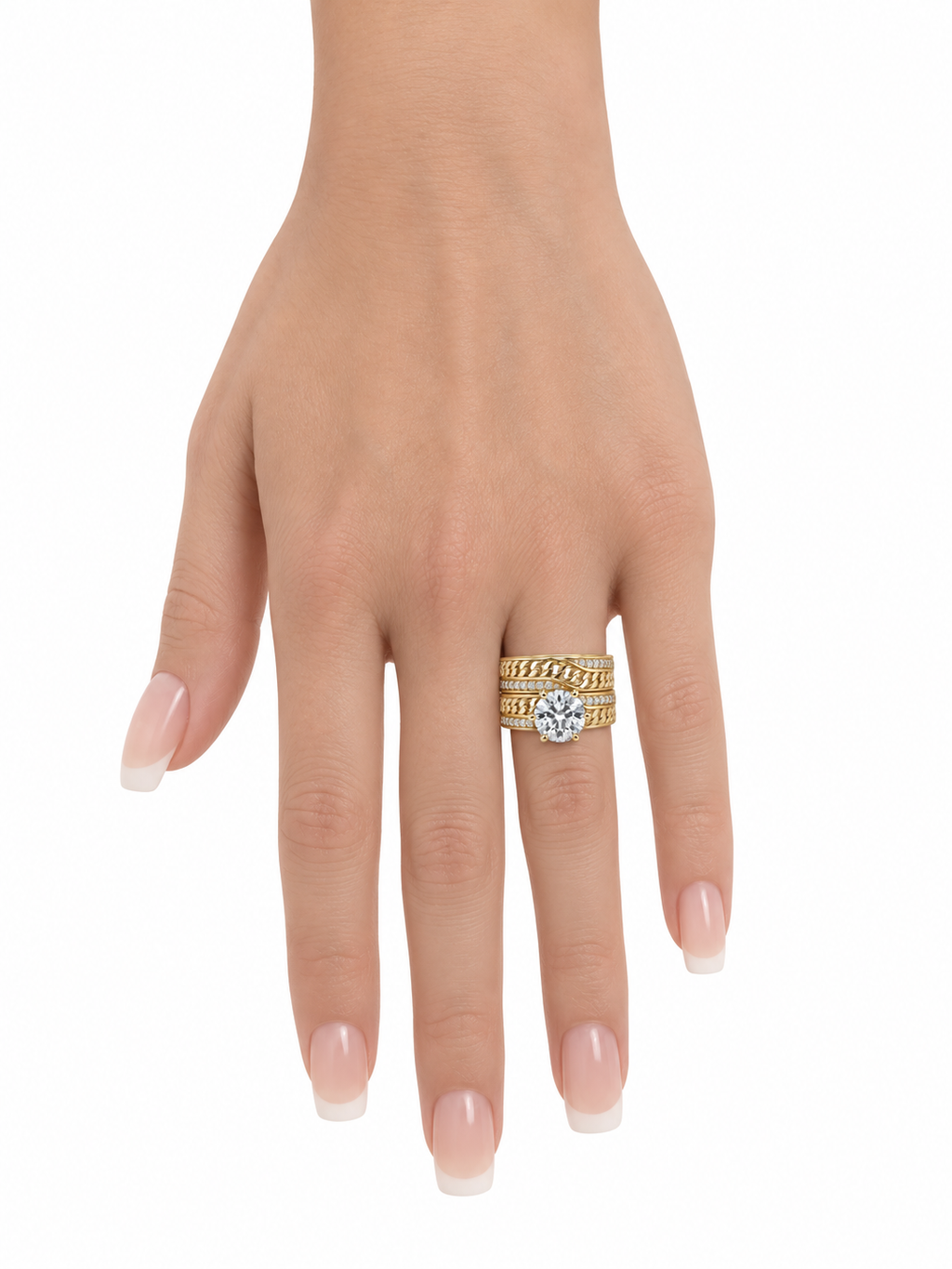 10 KT ANILLOS DE COMPROMISO DE MUJER