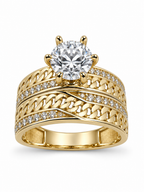 10 KT ANILLOS DE COMPROMISO DE MUJER