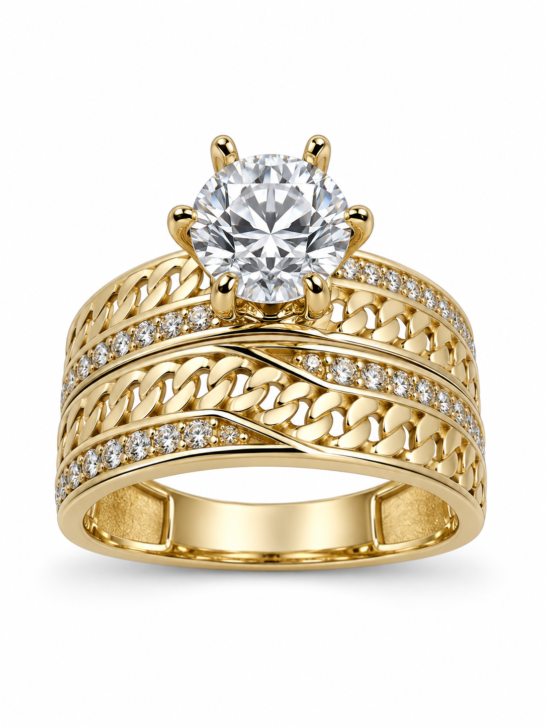 10 KT ANILLOS DE COMPROMISO DE MUJER