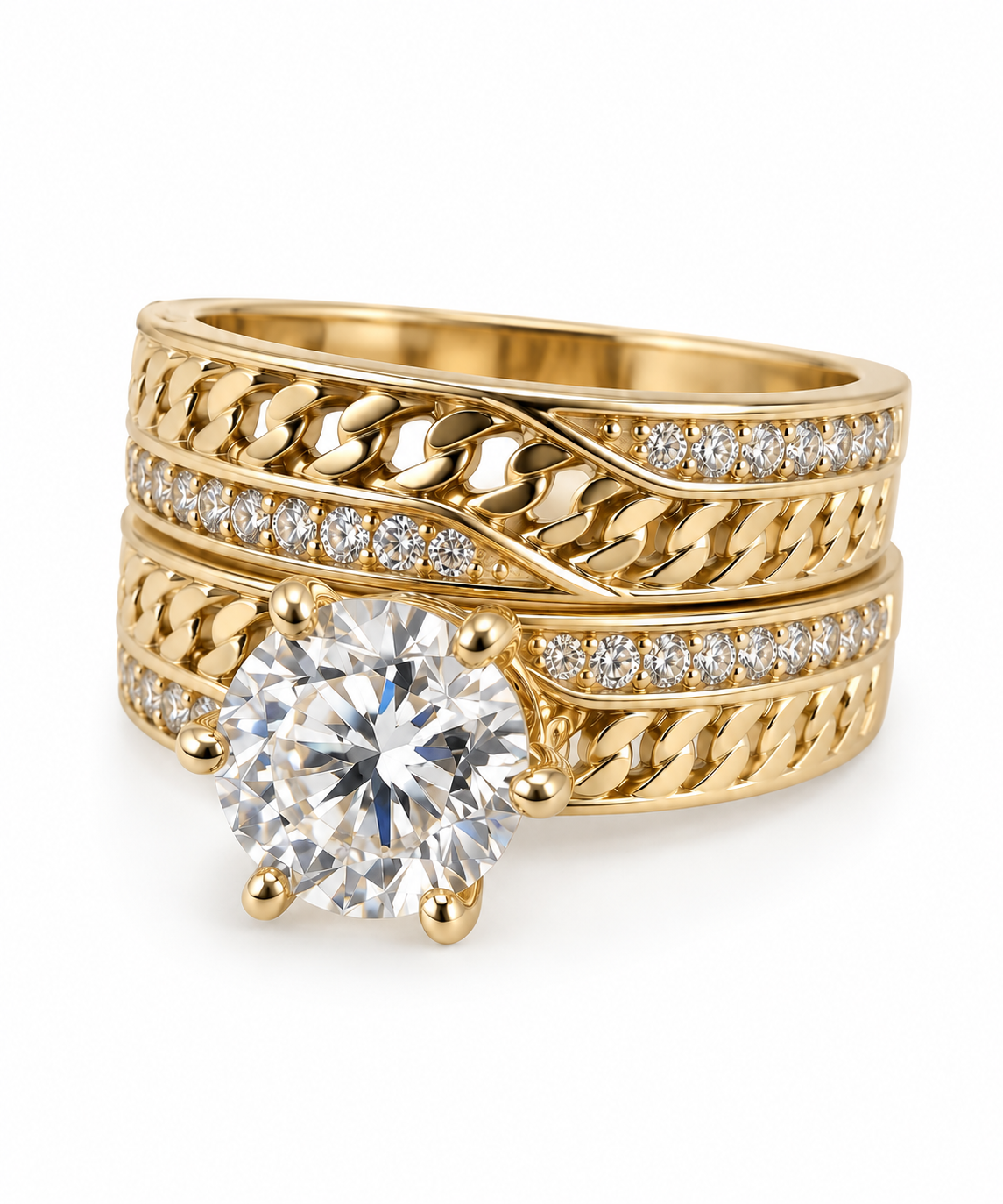 10 KT ANILLOS DE COMPROMISO DE MUJER