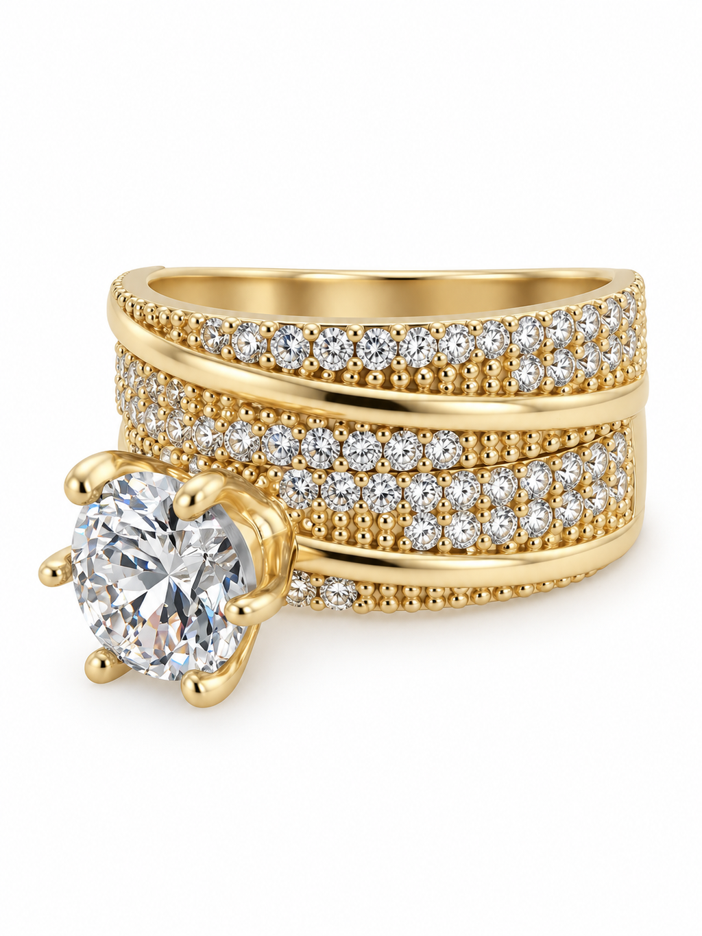 10 KT ANILLOS DE COMPROMISO DE MUJER