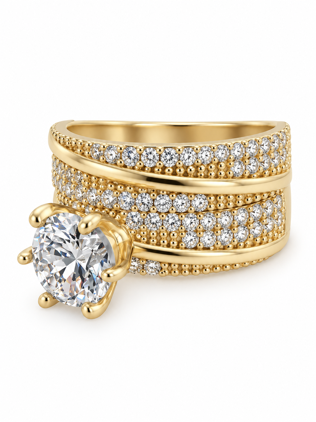 10 KT ANILLOS DE COMPROMISO DE MUJER