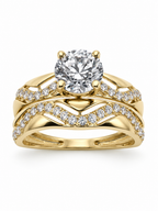 10 KT ANILLOS DE COMPROMISO DE MUJER