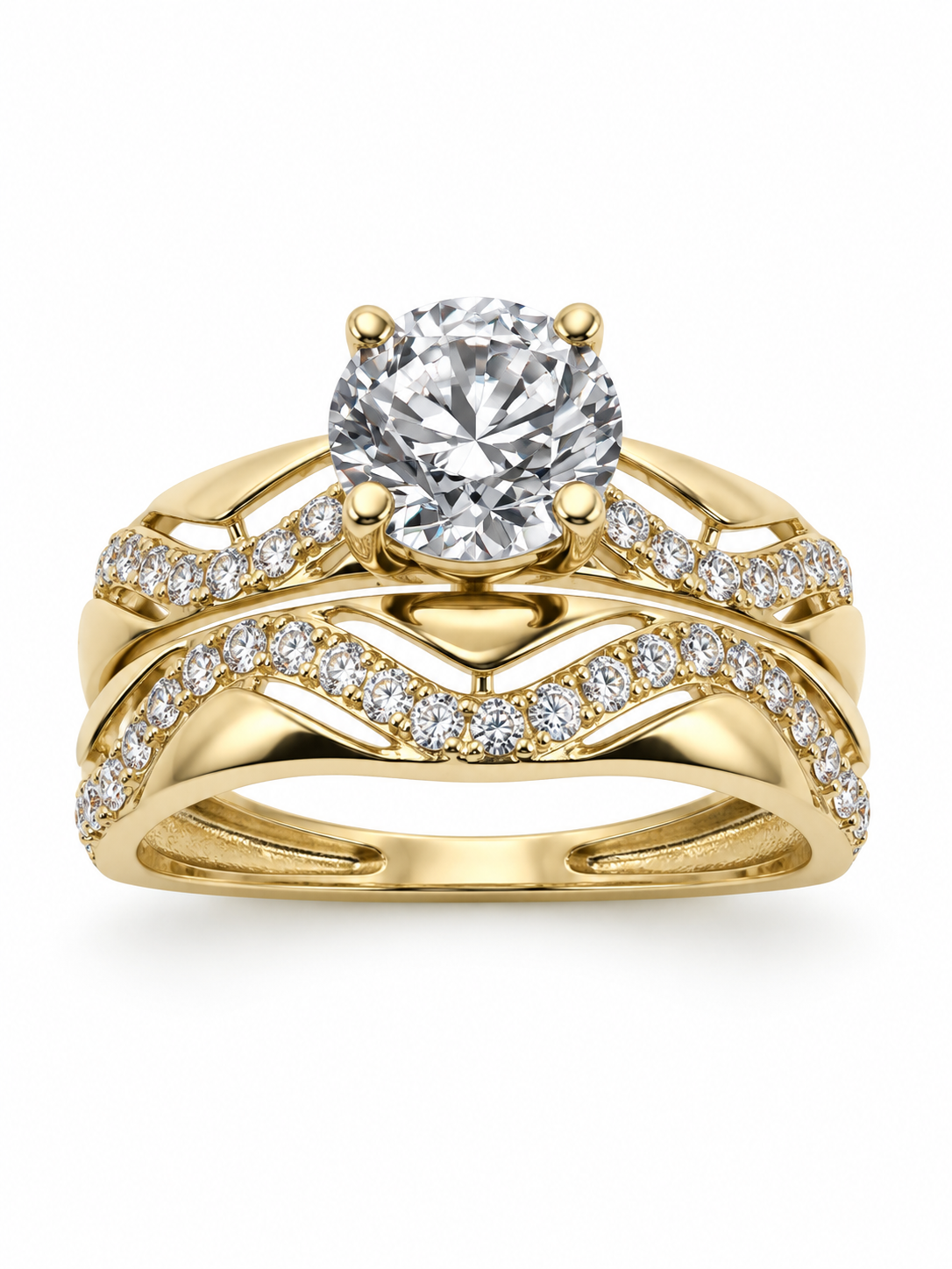 10 KT ANILLOS DE COMPROMISO DE MUJER
