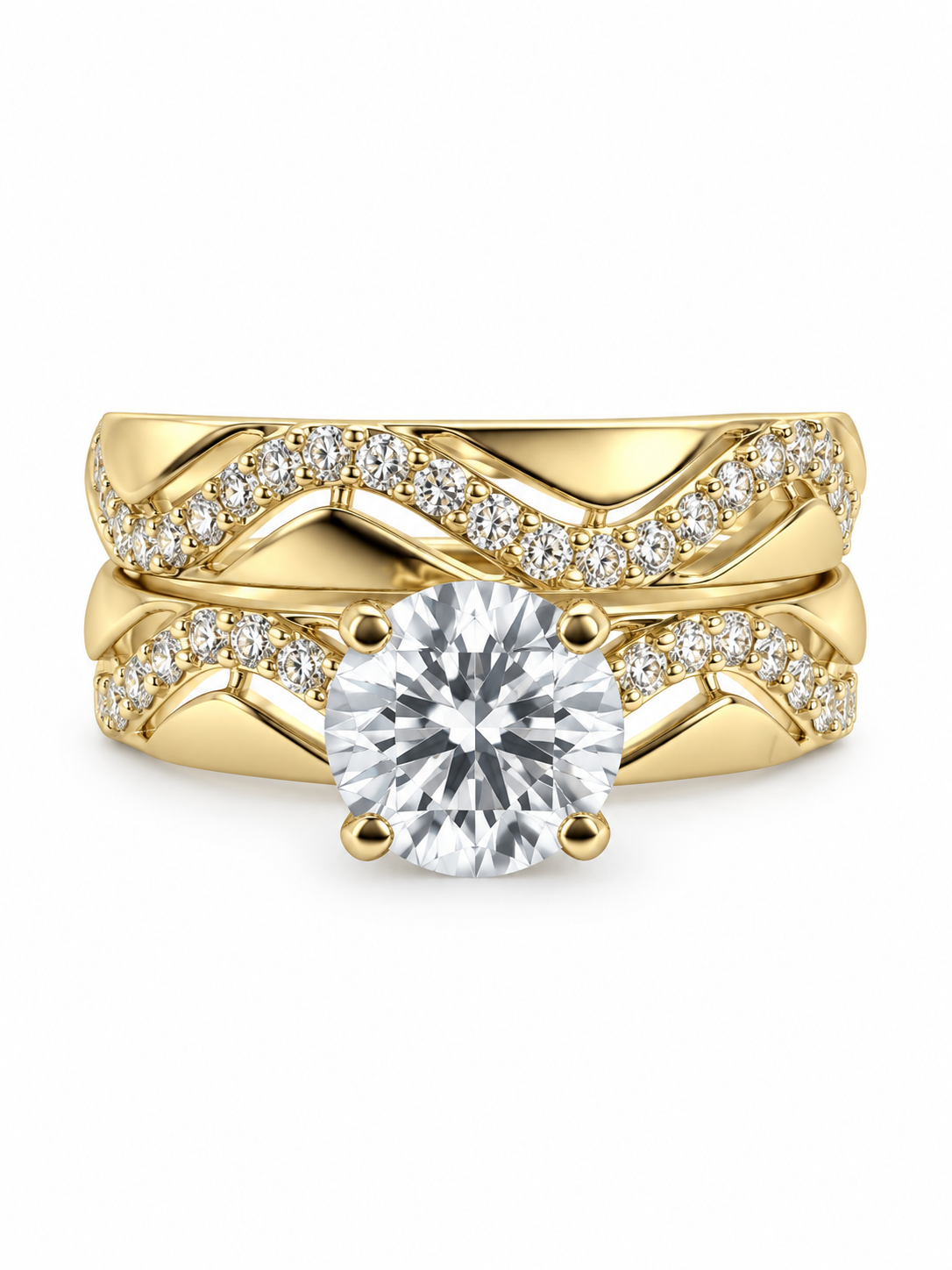 10 KT ANILLOS DE COMPROMISO DE MUJER