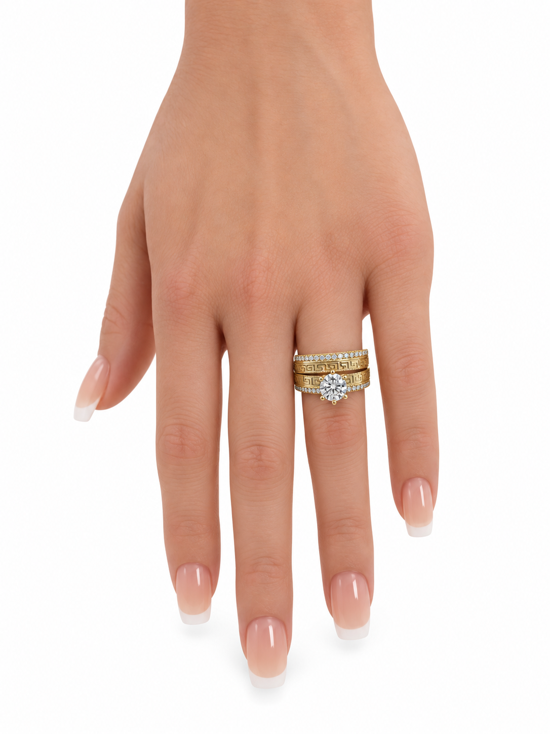 10 KT ANILLOS DE COMPROMISO DE MUJER