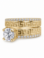 10 KT ANILLOS DE COMPROMISO DE MUJER