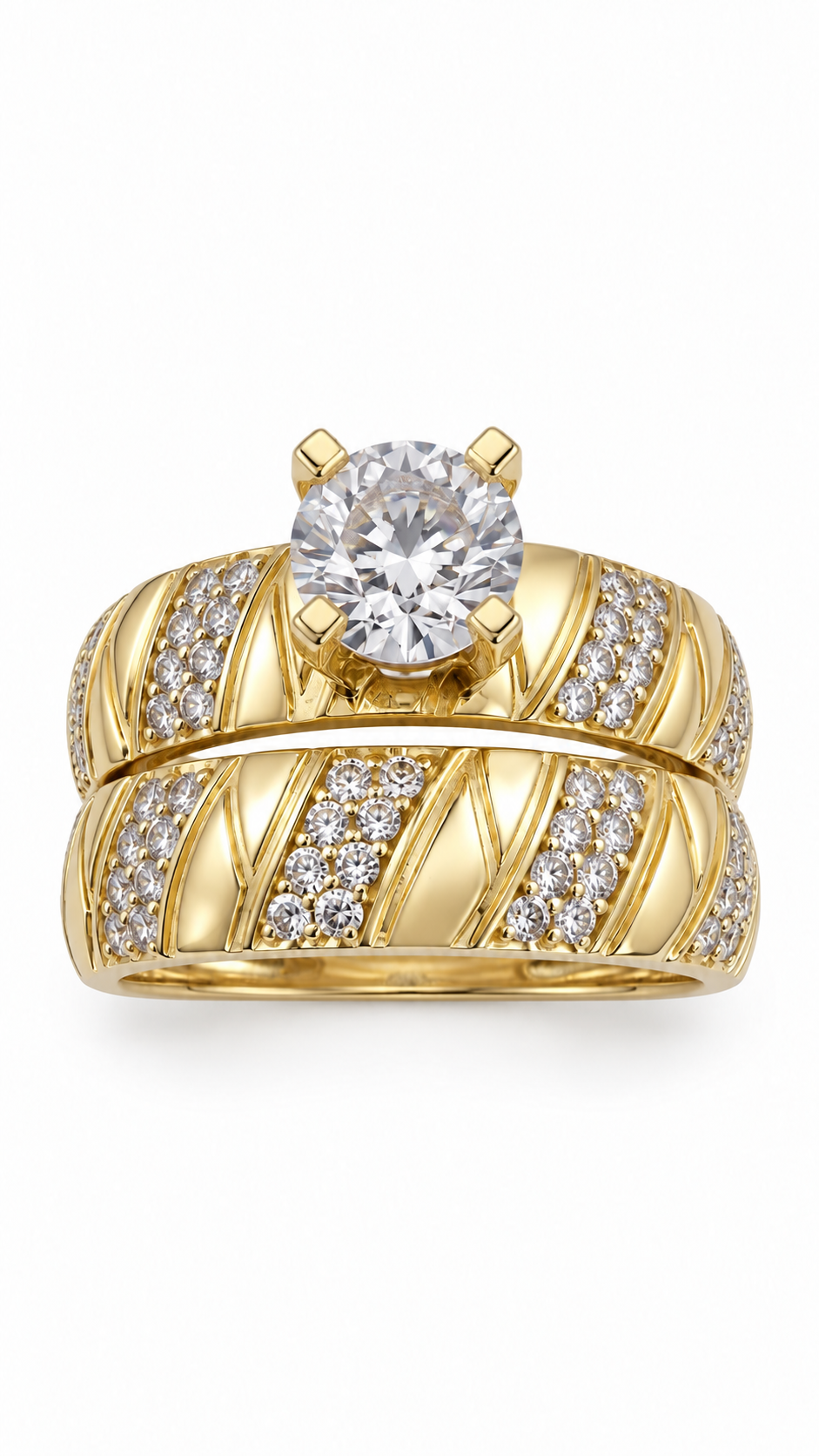 10 KT ANILLOS DE COMPROMISO DE MUJER