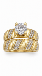 10 KT ANILLOS DE COMPROMISO DE MUJER