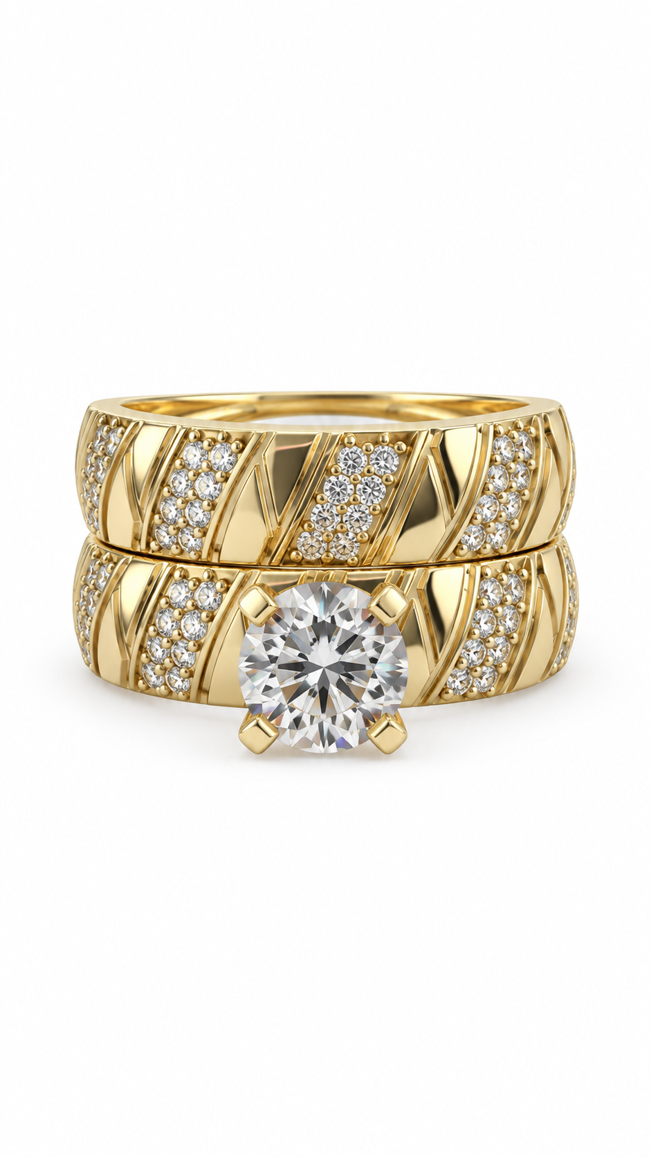 10 KT ANILLOS DE COMPROMISO DE MUJER