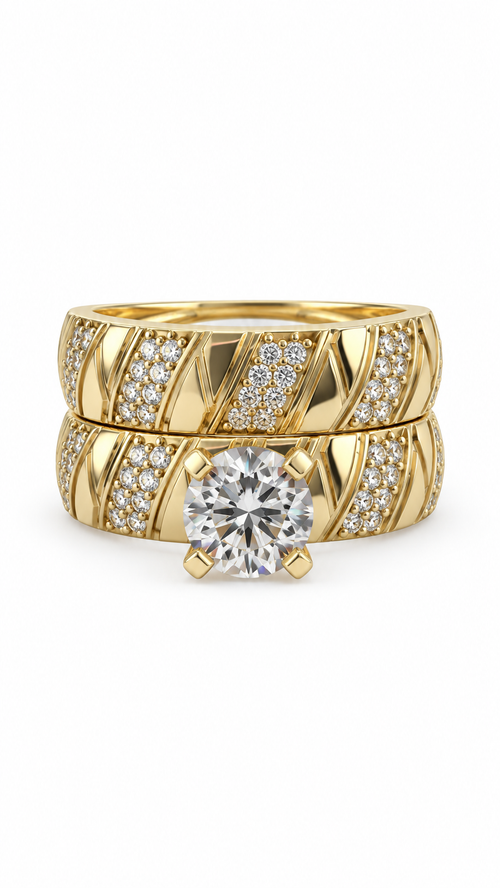 10 KT ANILLOS DE COMPROMISO DE MUJER
