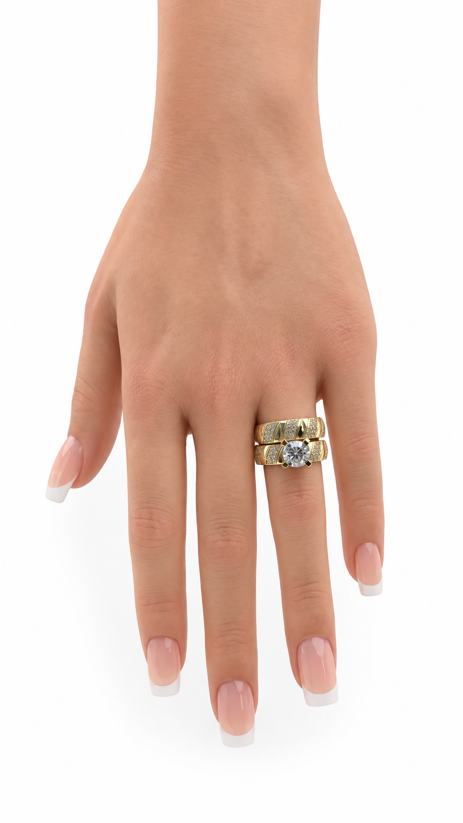 10 KT ANILLOS DE COMPROMISO DE MUJER