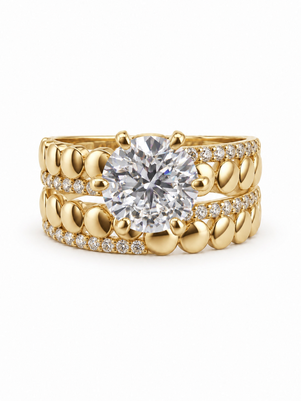 10 KT ANILLOS DE COMPROMISO DE MUJER