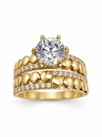 10 KT ANILLOS DE COMPROMISO DE MUJER