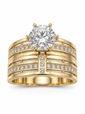 10 KT ANILLOS DE COMPROMISO DE MUJER