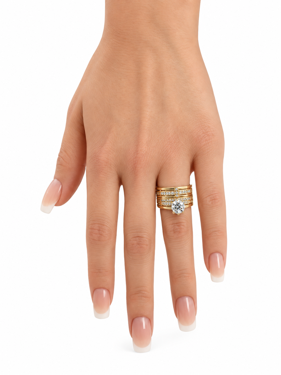 10 KT ANILLOS DE COMPROMISO DE MUJER