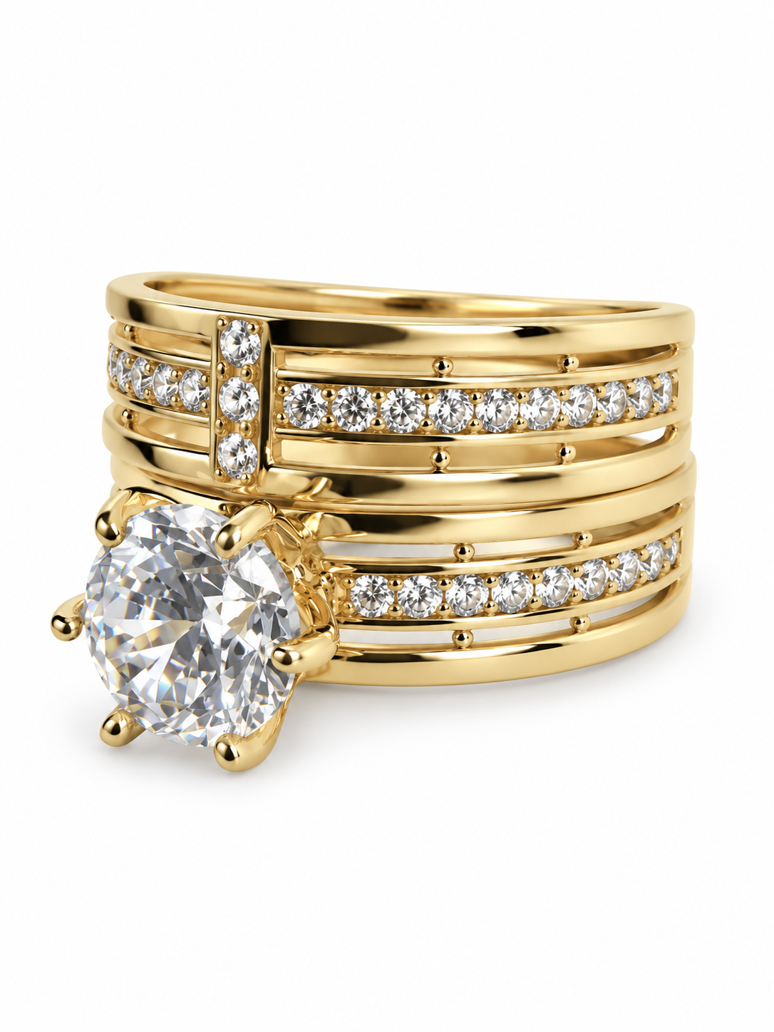 10 KT ANILLOS DE COMPROMISO DE MUJER