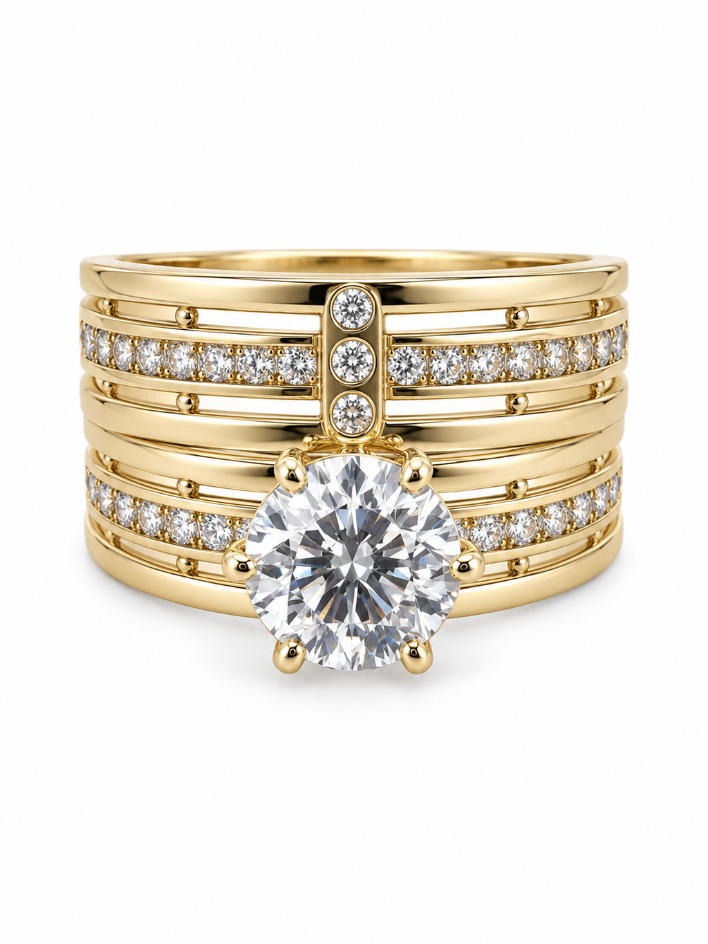 10 KT ANILLOS DE COMPROMISO DE MUJER