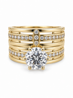 10 KT ANILLOS DE COMPROMISO DE MUJER